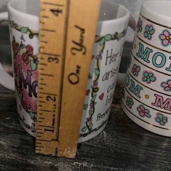 Set Of 3 "Mom" Themed Ceramic Coffee Mugs - Picture 13 of 13